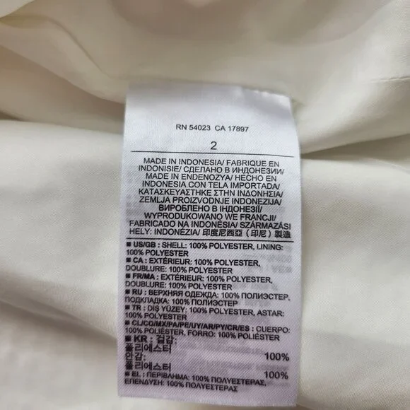 Banana Republic White Mesh Net Mini Skirt Pleated Tennis Cute Coquette Summer 2 - Picture 7 of 10